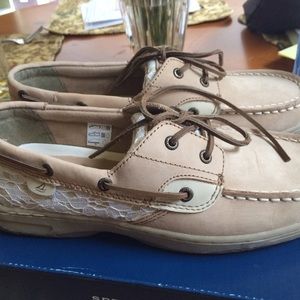 Brand new Sperry Top-Sider bluefish Linen Lace