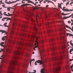 Plaid Skinny Jeans❤️