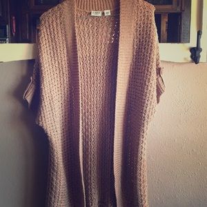 Camel colored short sleeved sweater!