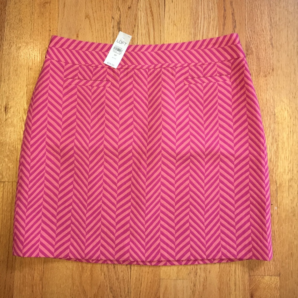 NWT Loft Herringbone Skirt