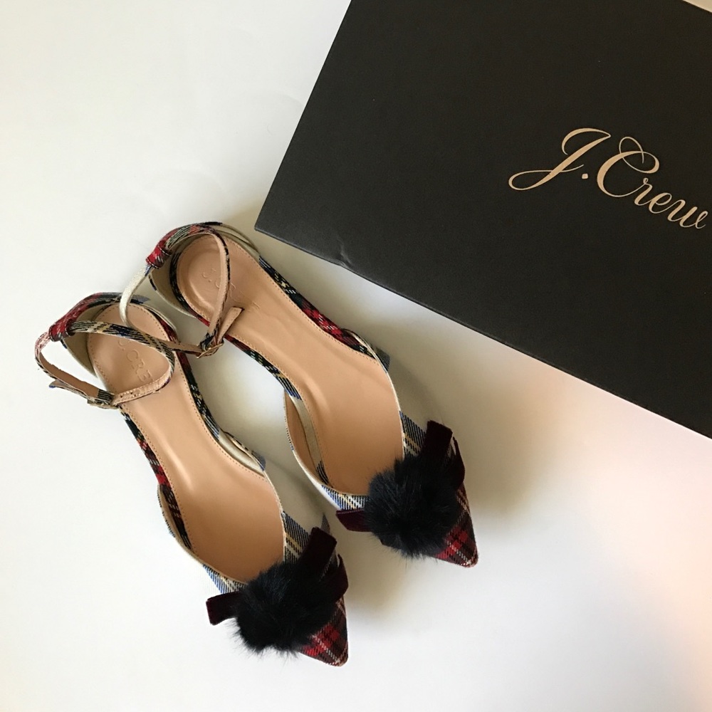 BRAND NEW JCrew plaid flats