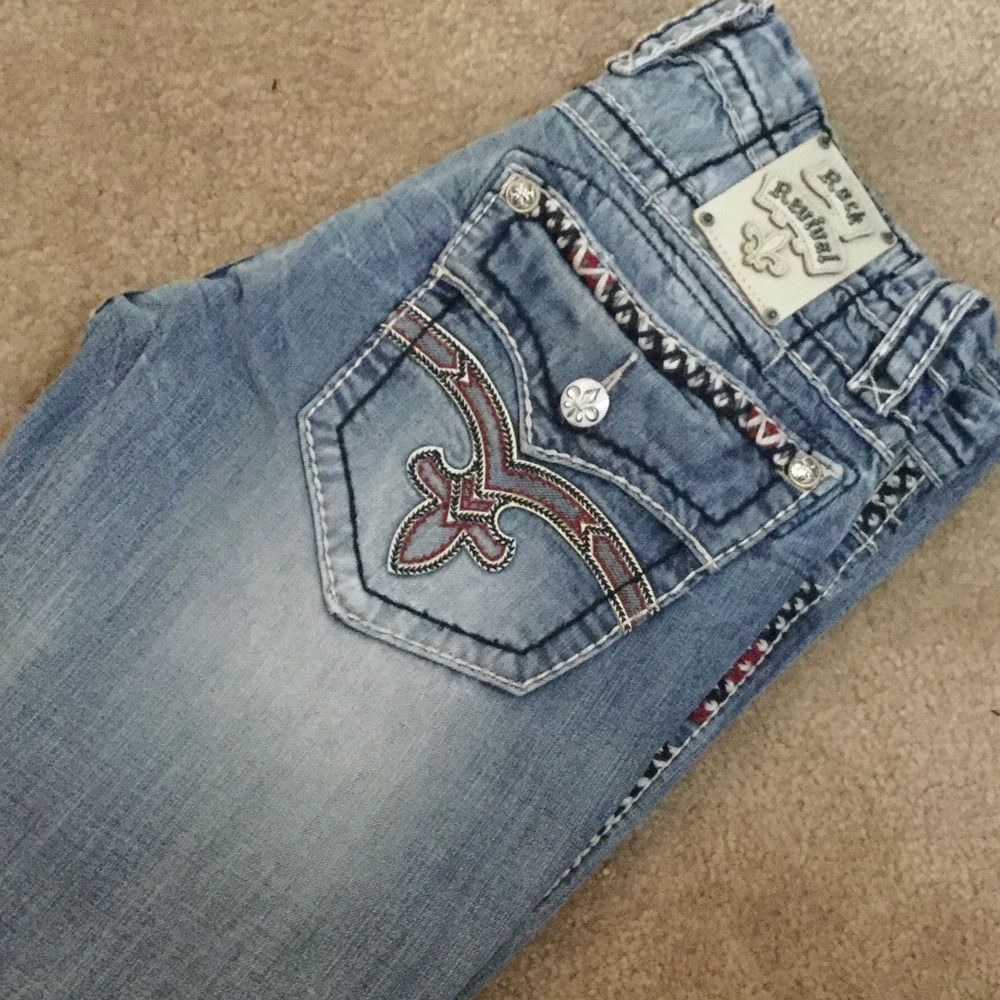 MENS ROCK REVIVAL JEANS