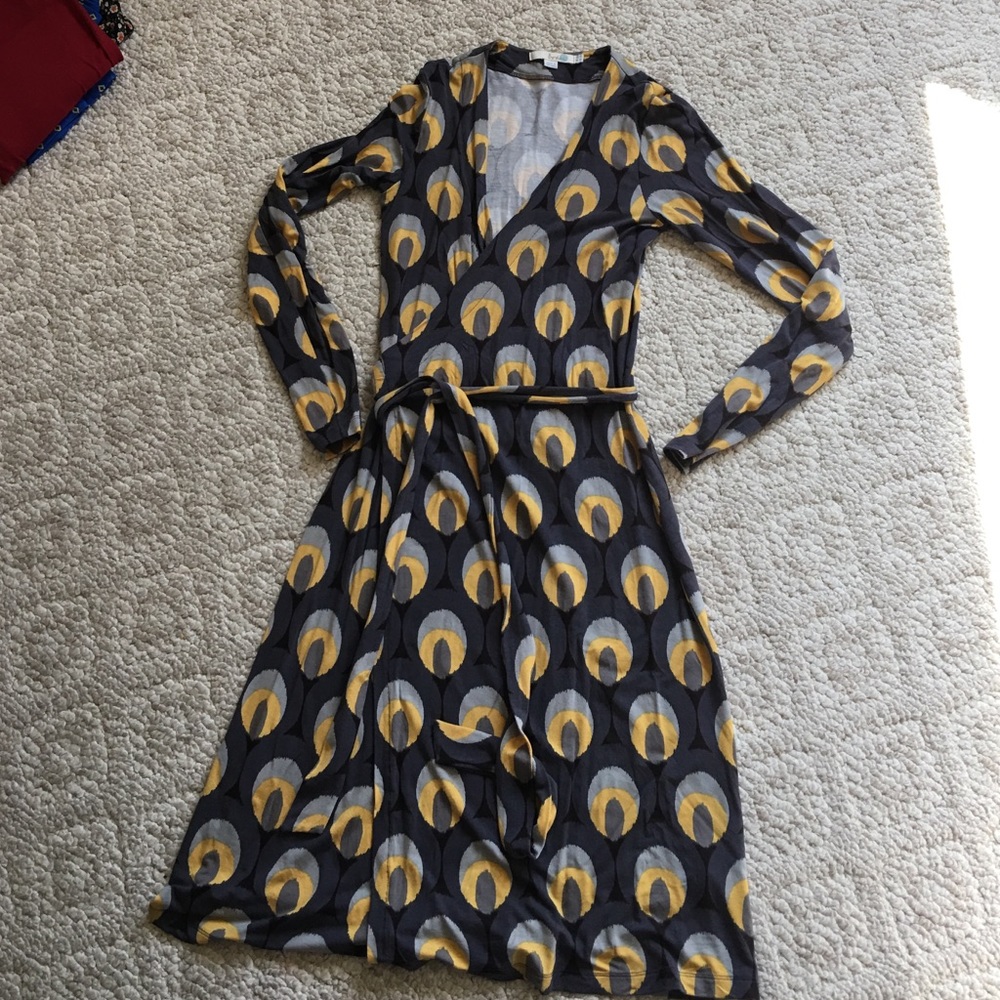 Boden wrap dress - fun pattern!