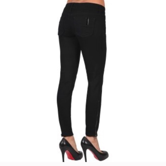 NWOT Black Orchid Black Jewel Jeggings w. Zippers - Picture 2 of 4