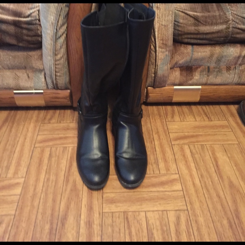 Boots, black, 12W