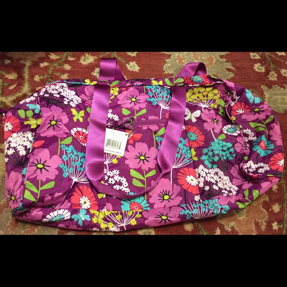 Vera Bradley Collapsible Duffle Flutterby