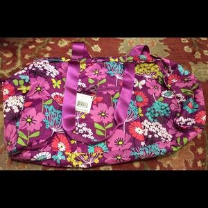 Vera Bradley Collapsible Duffle Flutterby