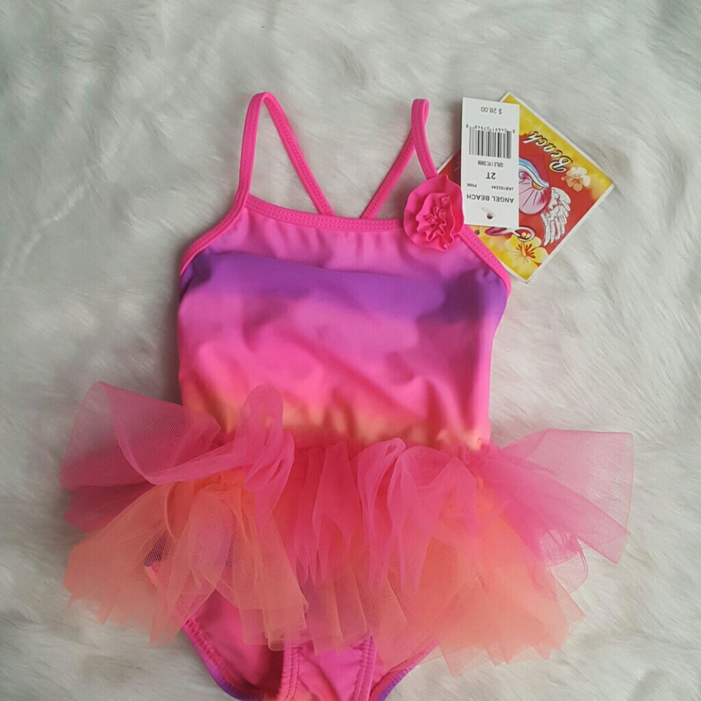Cutest little Tutu Swimsuit Sz 2T