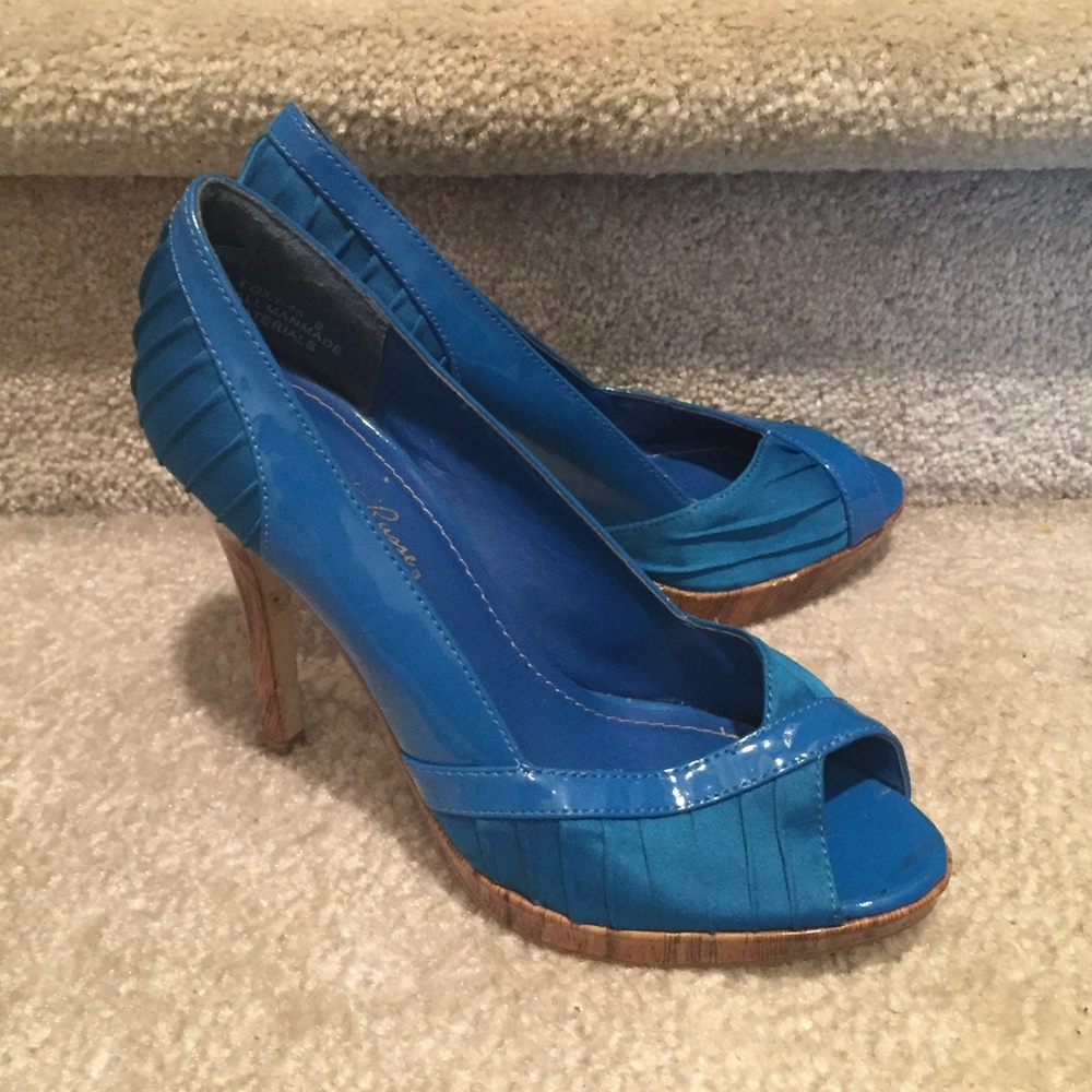 Blue Stiletto Heels