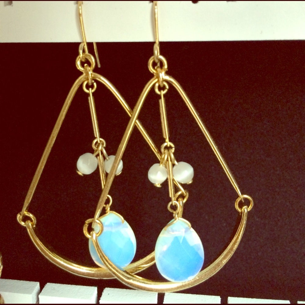 Gold earrings