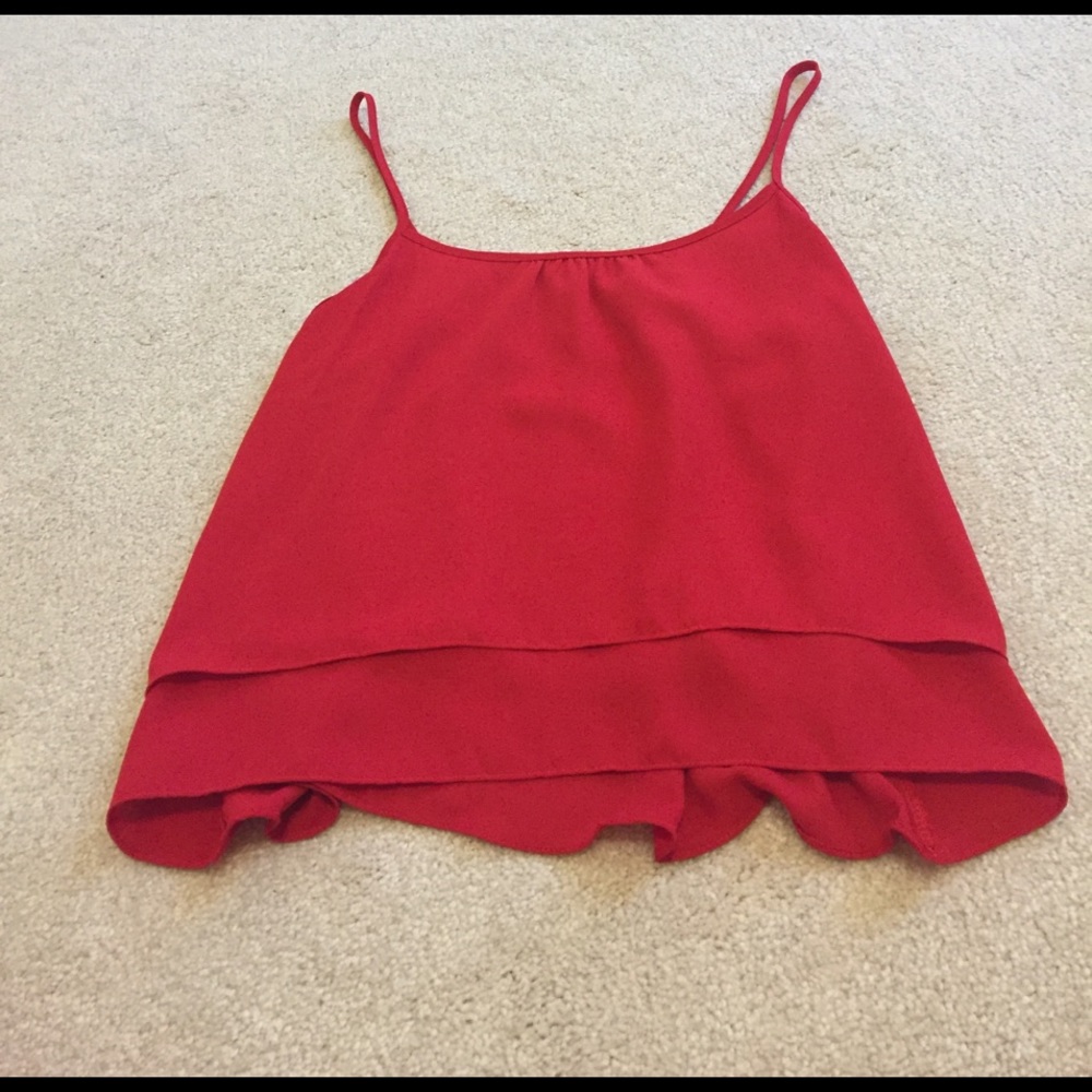EUC Ing Collection by Dillard's Red Tank Top.