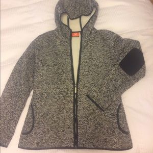 Merrell women's black & white zipup hoodie