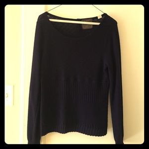 Size L anthro lightweight deep purple sweater