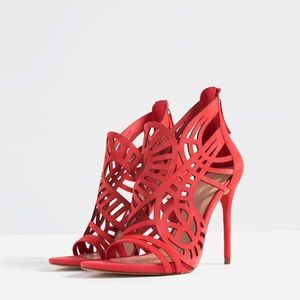 Beautiful Leather High Heel Sandals.