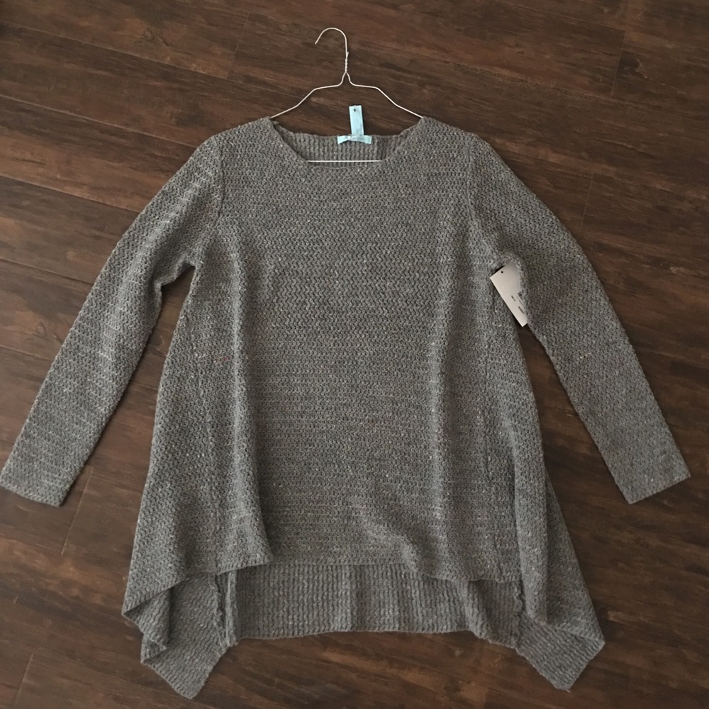 Gray She and Sky sweater