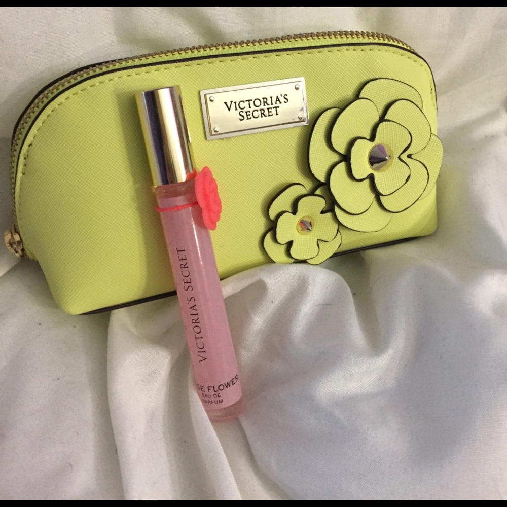 Victoria's Secret cosmetic case and rollerball