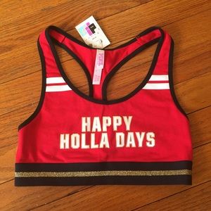 PINK Victoria's Secret Holiday Sports Bra
