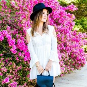 Boohoo shoulder cutout sundress