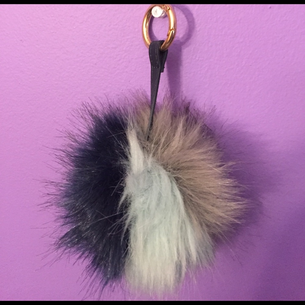 Pom Pom poof bag charm