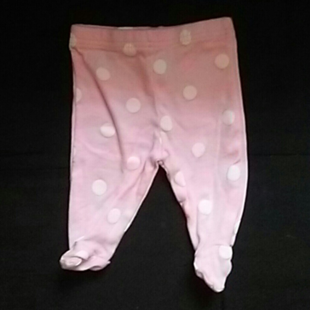 Pink with white polka dot pants