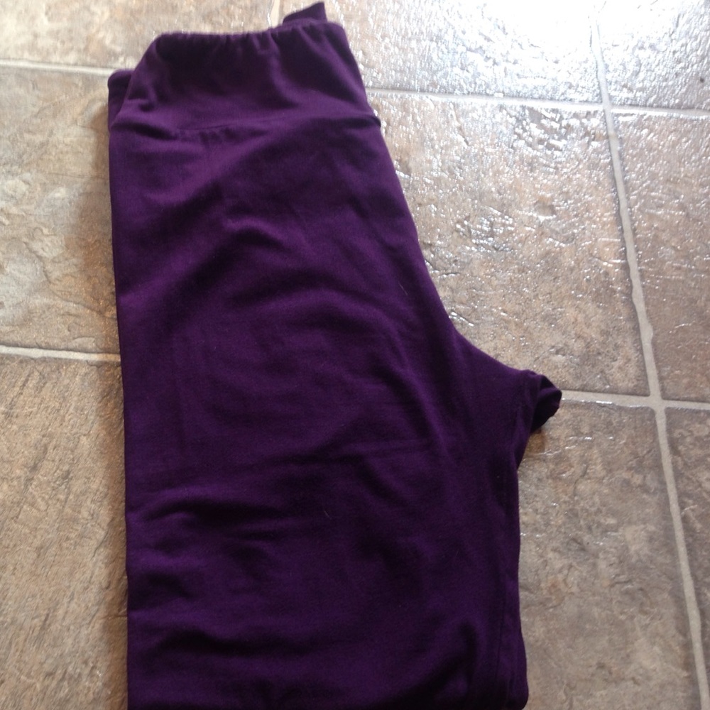 Lularoe plum os leggings