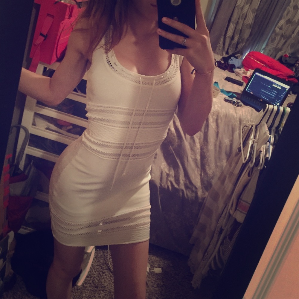 White Bebe dress
