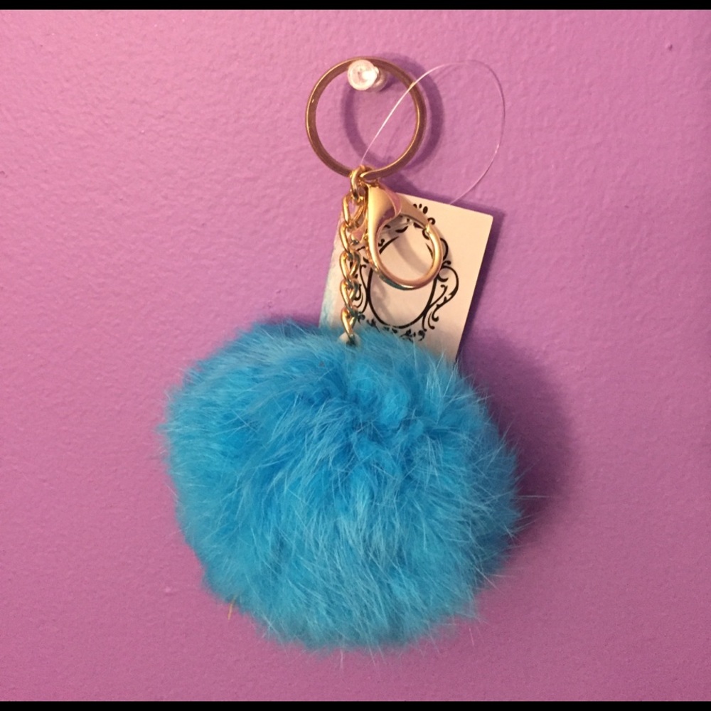 Pom Pom poof bag charm