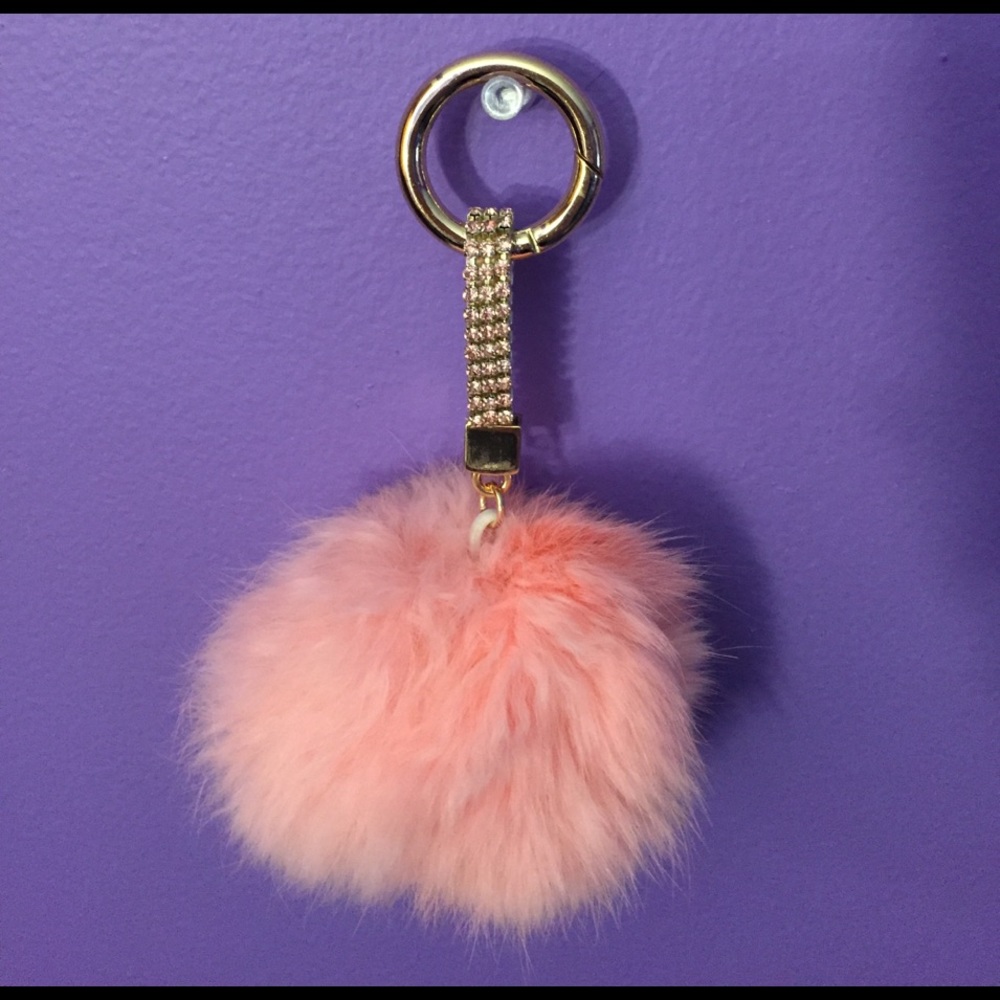 Pom Pom poof bag charm