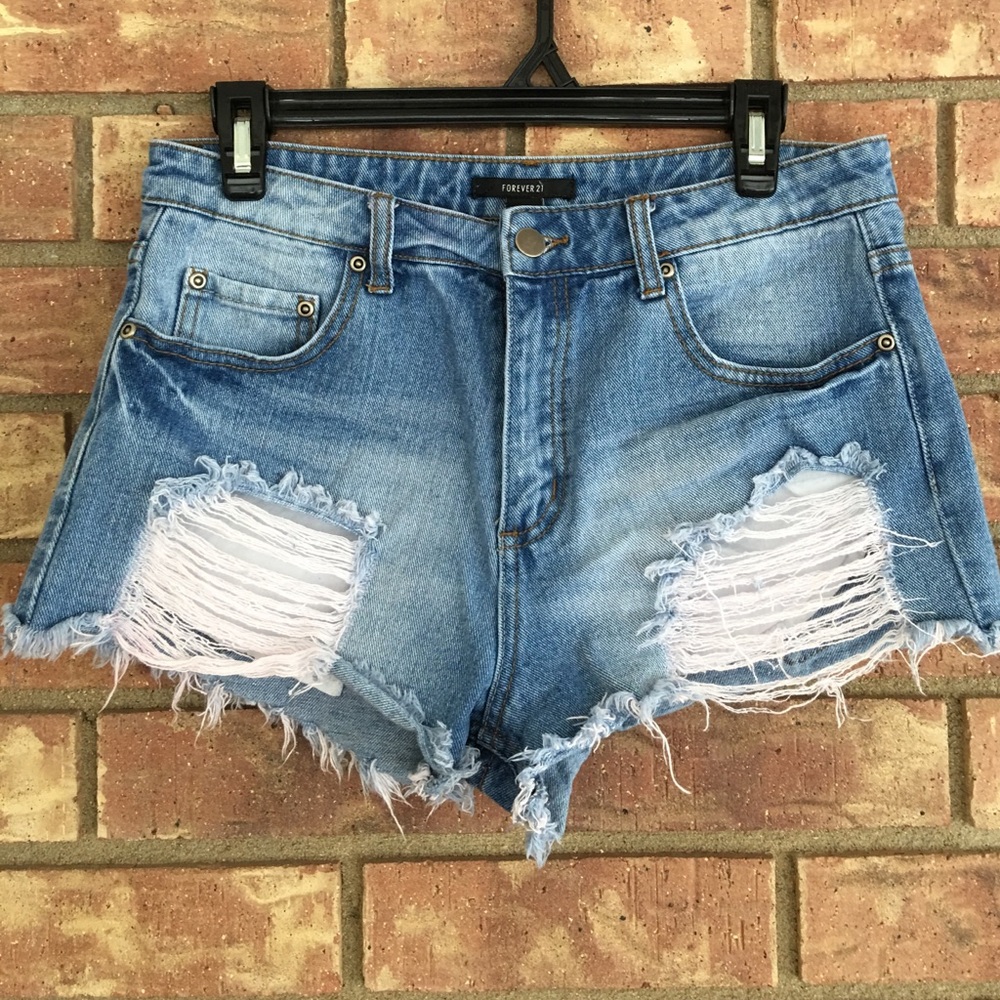 Forever 21 Distressed Shorts