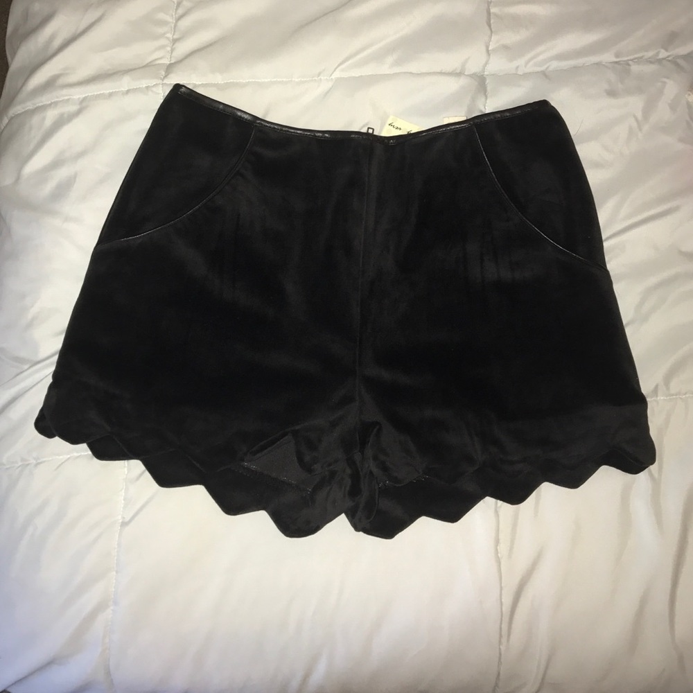 Altar' State: Very J -- Black velvet shorts
