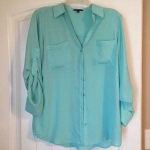Turquoise blouse