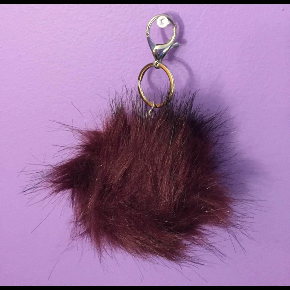 Pom Pom poof bag charm