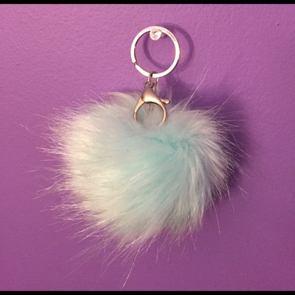 Pom Pom poof bag charm