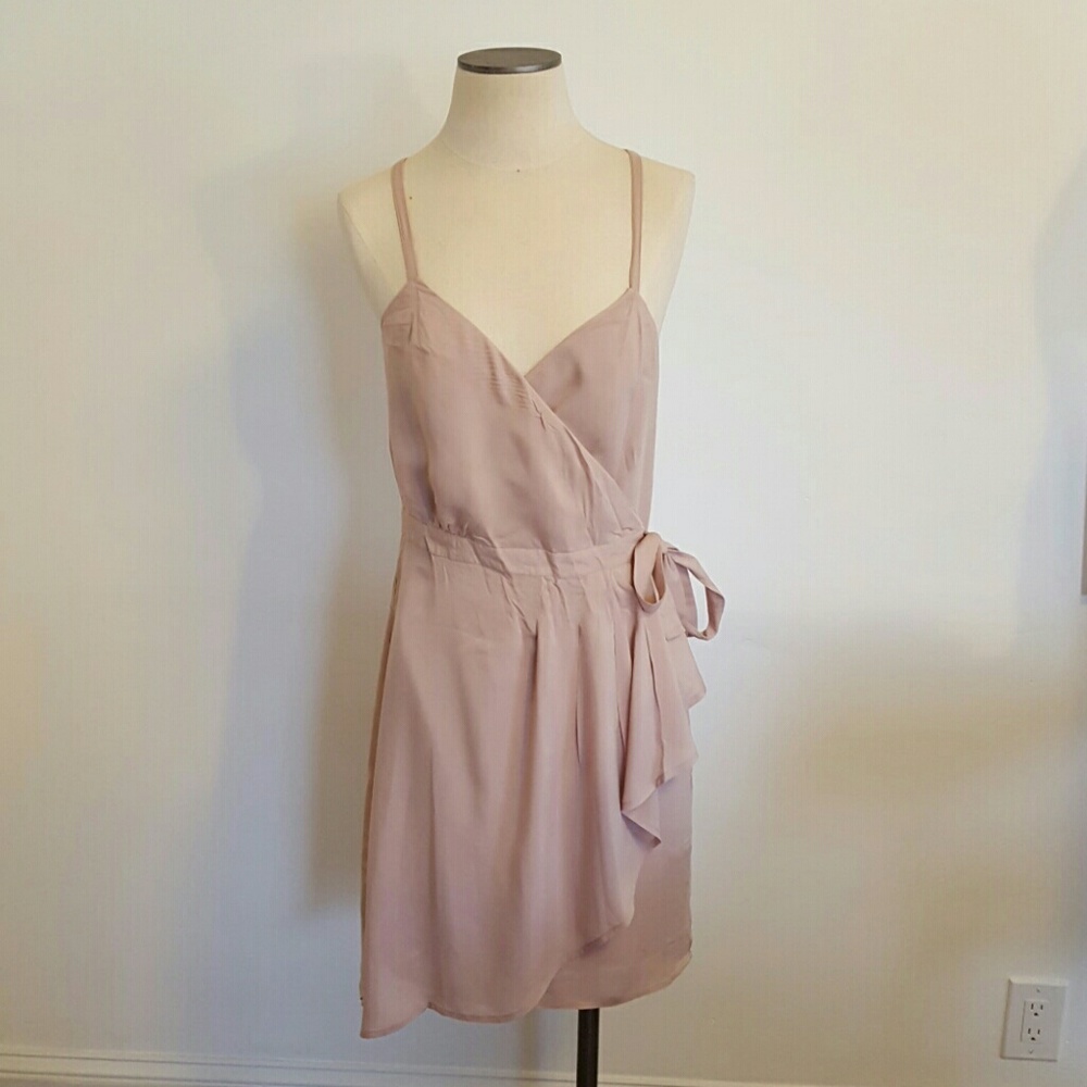 Blush wrap dress