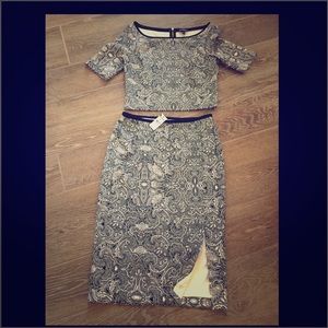 Express Crop top and pencil skirt set