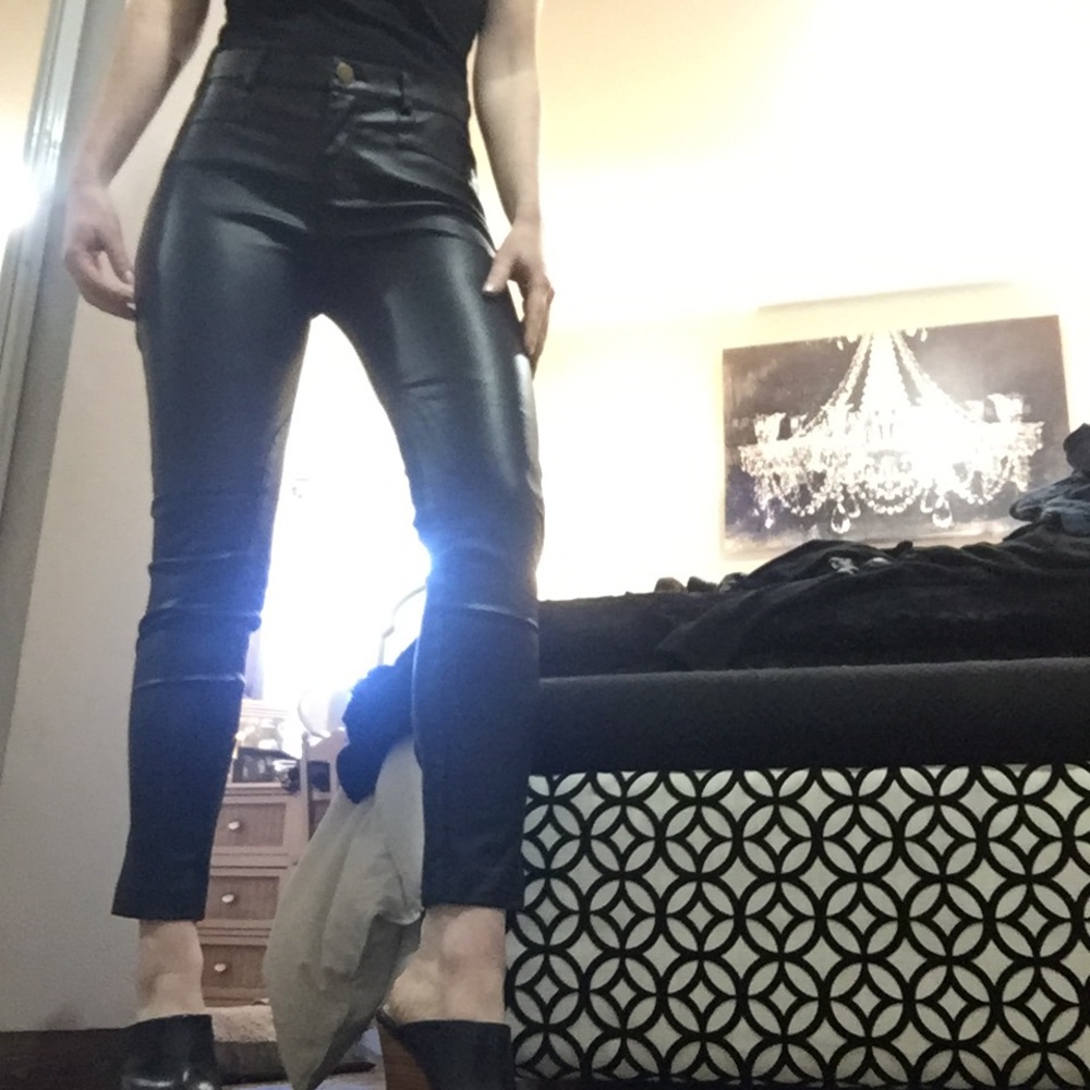 Faux Leather Pants