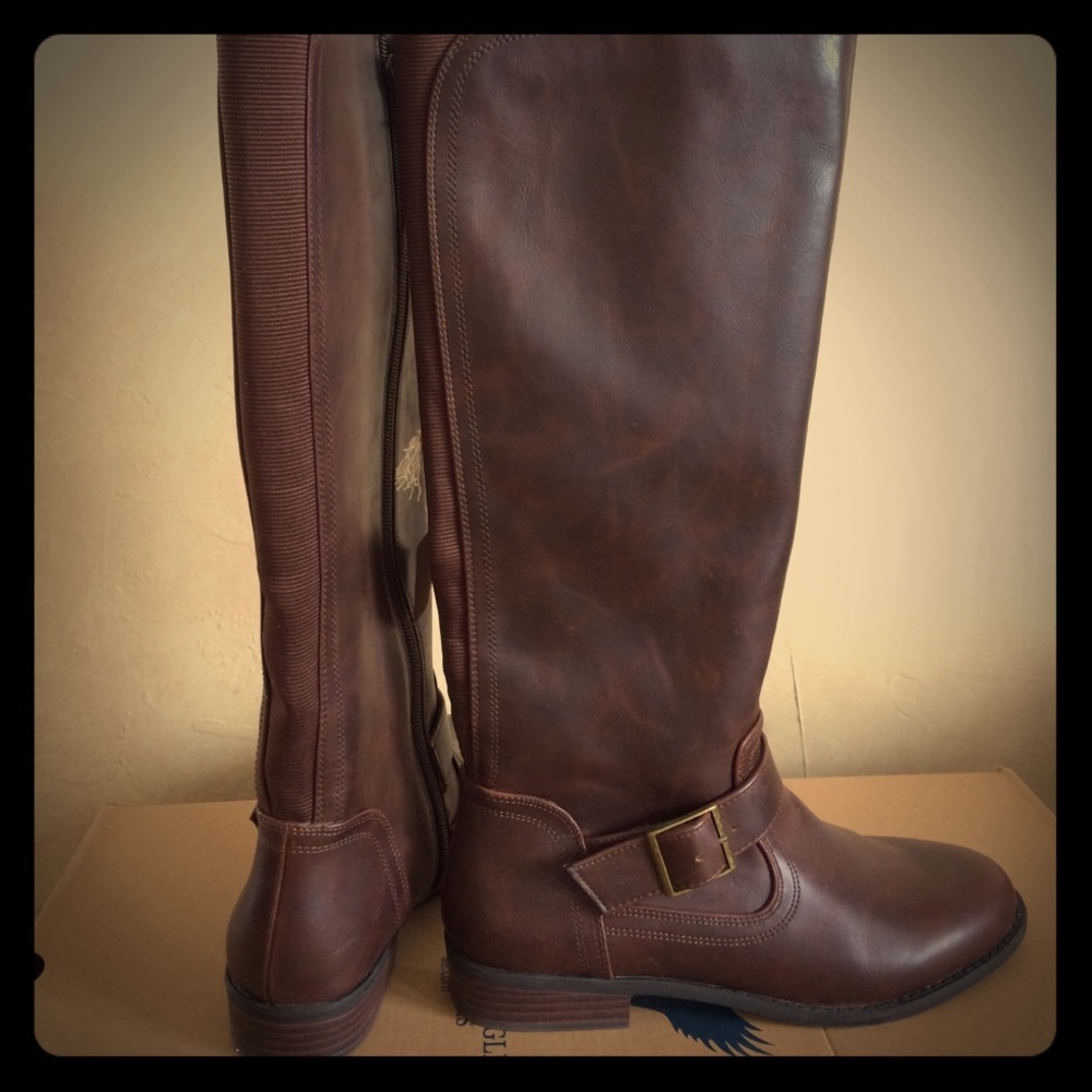American Eagle Outfitters tall brown boots