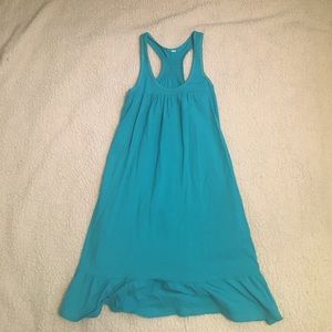 Teal beach cover up dress