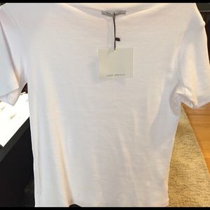 LAST SALE Zara white boat neck t-shirt!