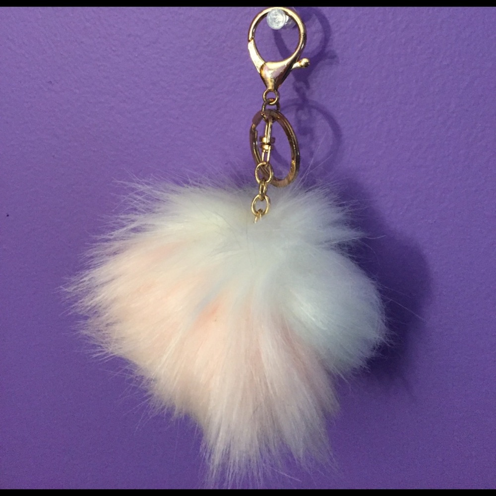 Pom Pom poof bag charm