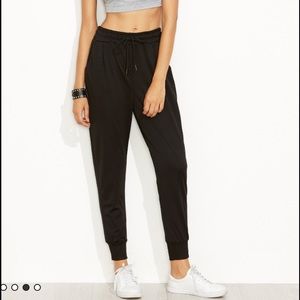Black jogger pants