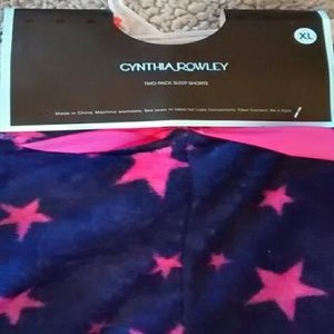 💗NWT Cynthia Rowle XL 2 pack sleep shorts