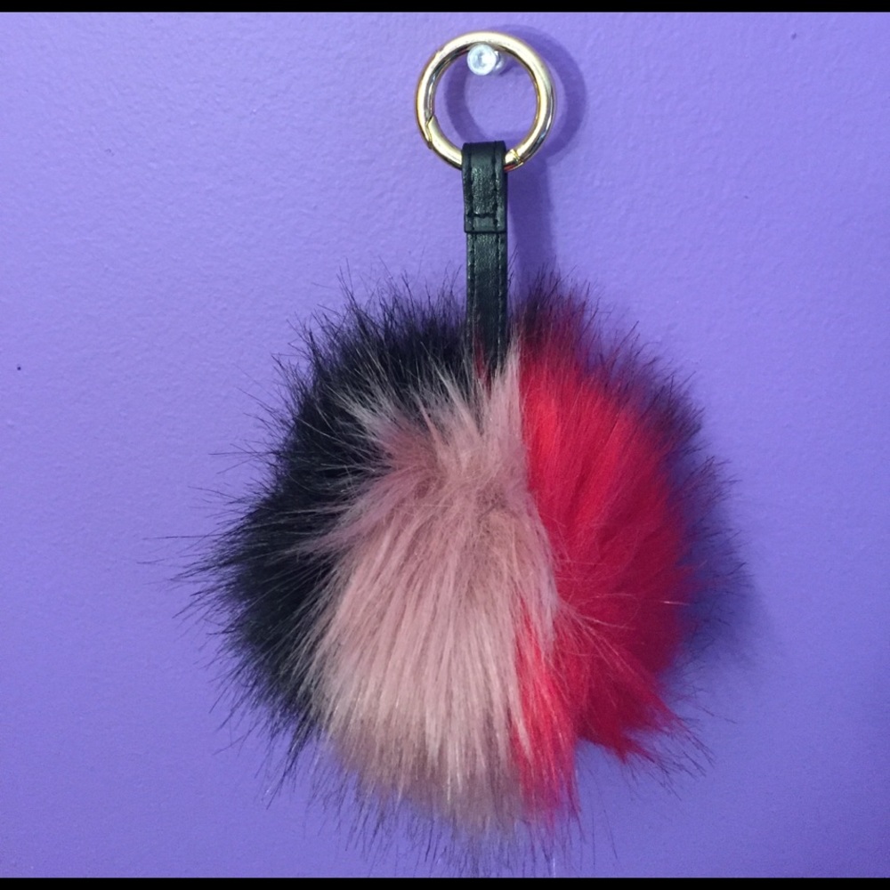 Pom Pom poof bag charm