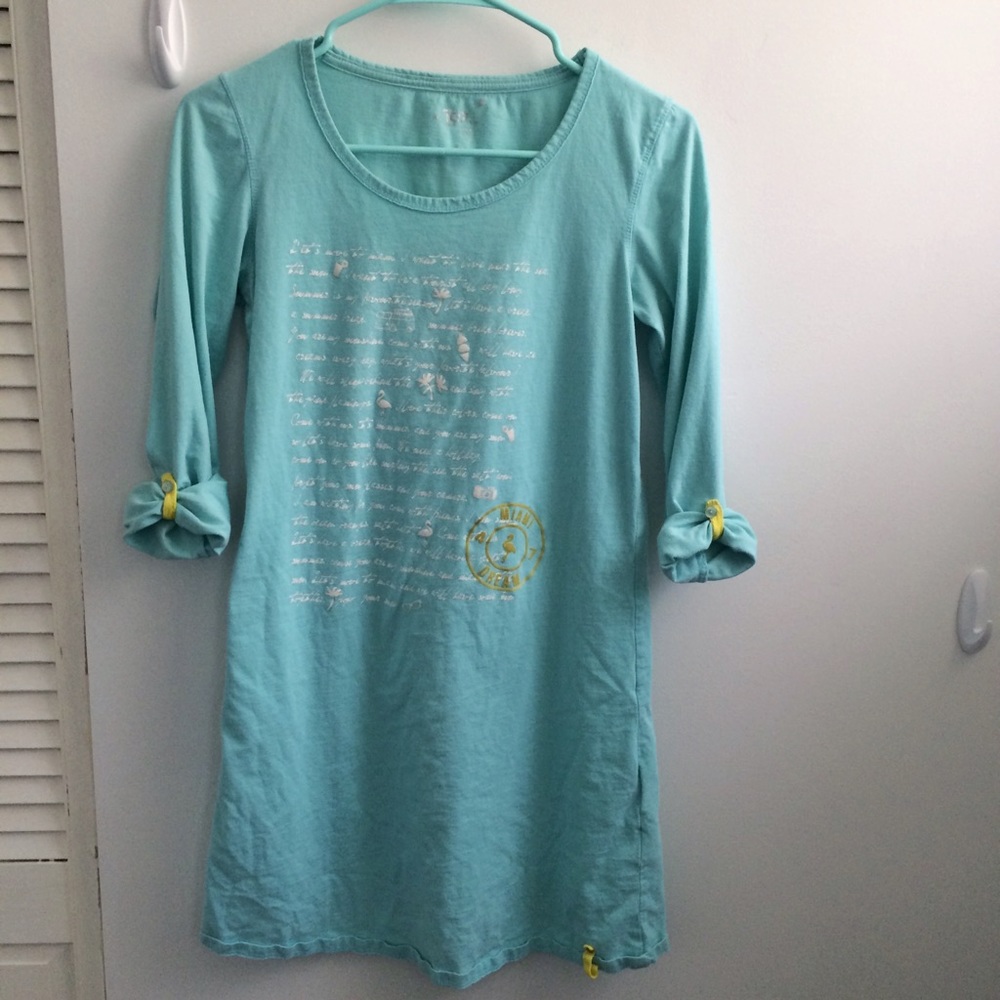 Cotton Lounge Dress Long Sleeve
