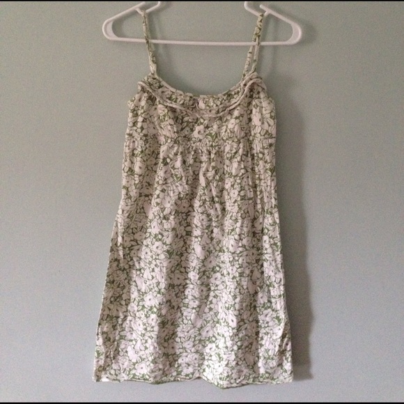 Loft XS green and white floral dress - Picture 1 of 4