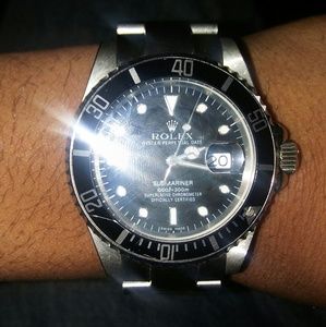 Silver submariner rolex watch authentic