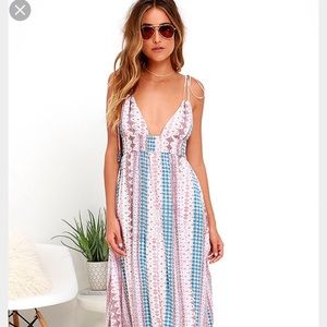 Lulus print maxi dress