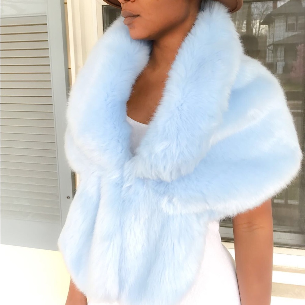 Warm Faux Fur Shawl Perfect for Wedding/party/show