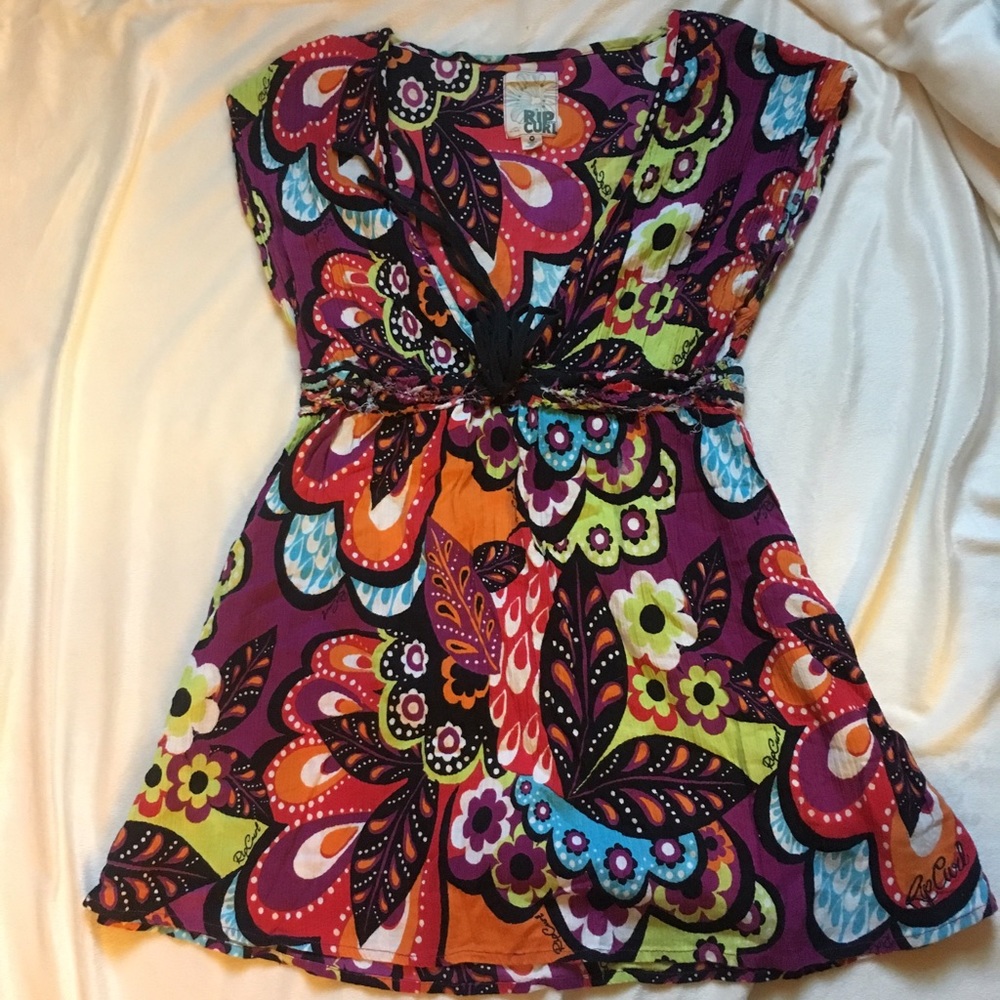 Rip Curl Multicolor Blouse, Size Medium