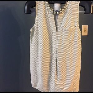 NWT - white and black tank